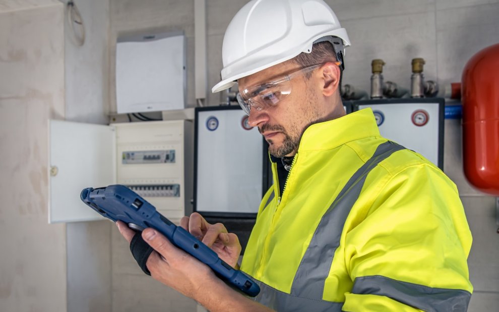 GMAO en la nube - técnico trabajando