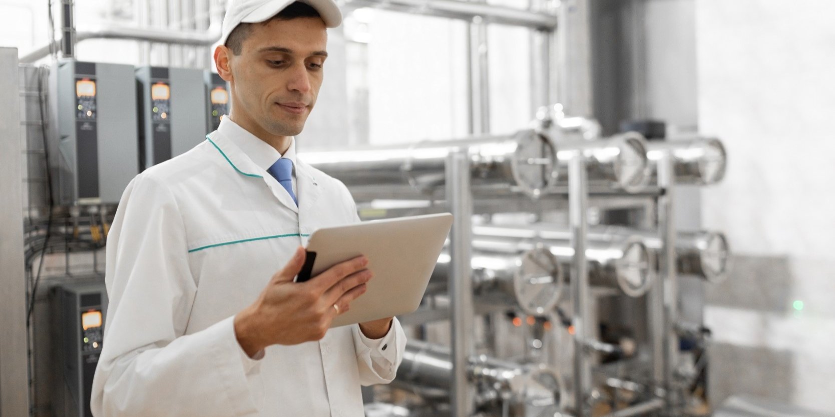 GMAO en la industria alimentaria - tablet de control