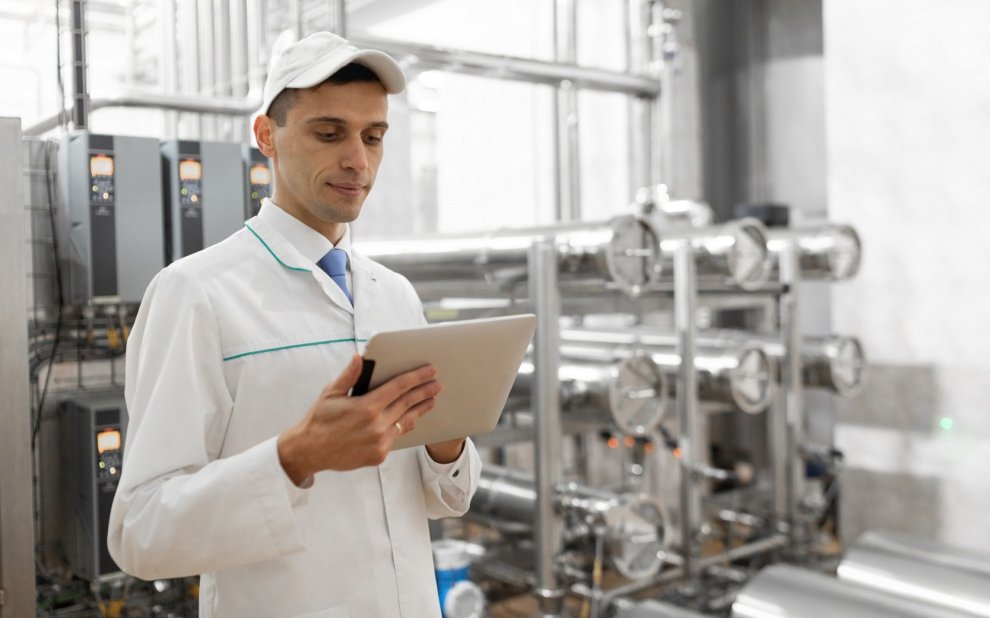 GMAO en la industria alimentaria - tablet de control