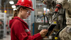 gestión del mantenimiento de una planta industrial - uniforme rojo